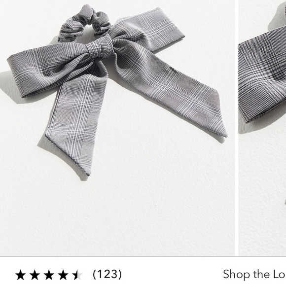 NEW FP oversized plaid bow scrunchie - Picture 2 of 4